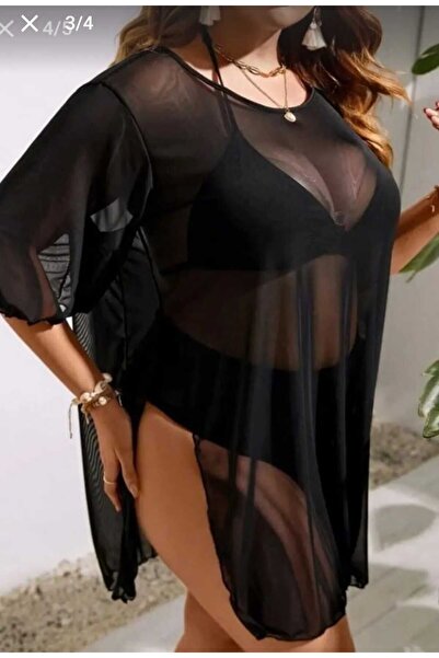 FantaziAtölyesi Μαύρο παρεό μεγάλου μεγέθους