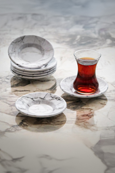 Lala Mutfak Tea Plate (6 Pieces) - 11 cm Stylish and Convenient