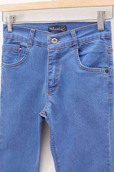 Cansın Mini Pantaloni de jeans de bază pentru băiat albastru 12-17 ani 17745