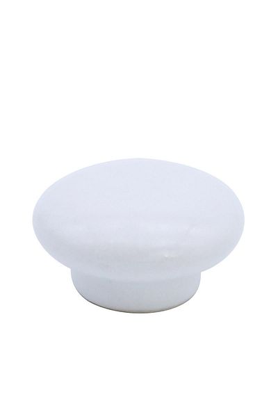 Porcellana Perla Porcelain Handle Handle Cabinet Drawer Furniture Kitchen Children Teen Room Wardrobe Handle U Mushroom White- Stk0184