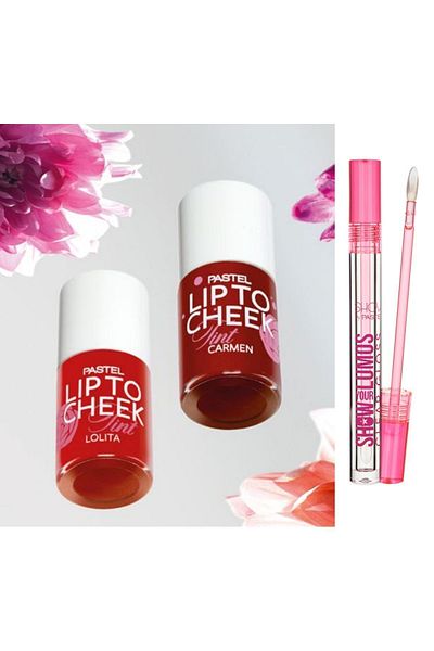 Show by Pastel Pastel Lip To Cheek Tint Set of 2 + Show By Pastel Show Your Lumos Clear Gloss - Lip Gloss