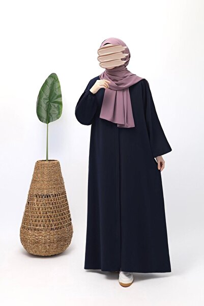 Emare معطف إكميل كامل الطول بسحاب - أزرق داكن