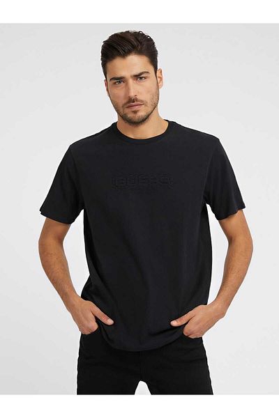 Guess Ανδρικό μπλουζάκι με κανονική εφαρμογή Ss Bsc