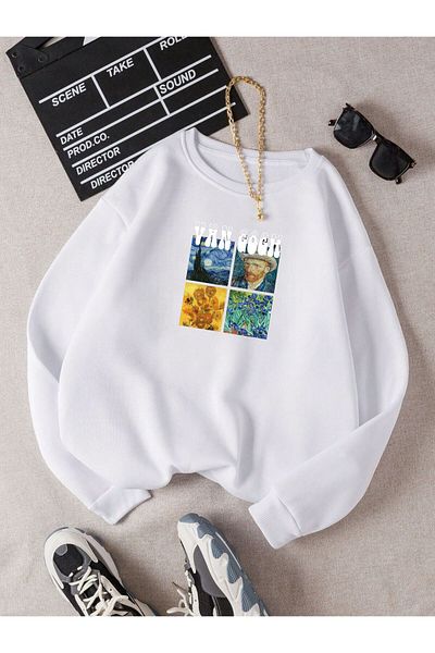 BENROMA Φούτερ Van Gogh Printed Unisex Oversize - Crew Neck