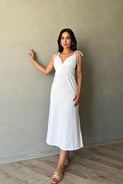 Seda Yalçın Atelier Halter Neck White Dress - Back Detail