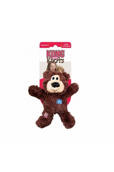 Kong Bear Plush Dog Toy - Medium 19 Cm