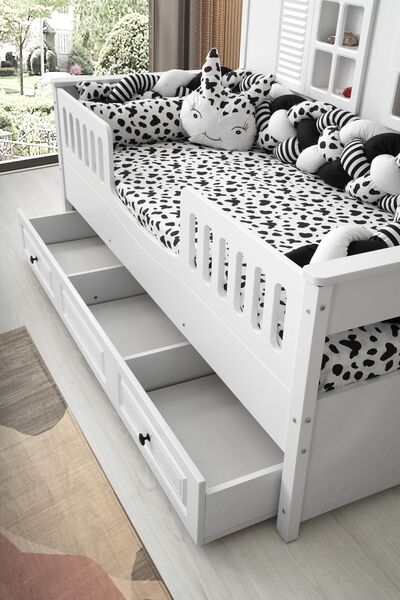 Öğünç Bebe Mobilya Rio House Montessori Yavru Yatak Bölmeli (SADECE MOBİLYA)