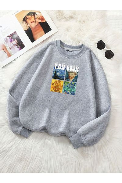 BENROMA Φούτερ Van Gogh Printed Unisex Oversize - Crew Neck