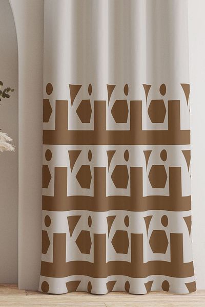 AYSHOME Κουρτίνα φόντου Ays Home Taba Cream - Προσοχή στο μέγεθος