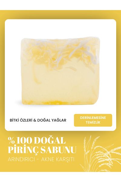 Zeynep Büyükbay 120 gr Natural Rice Soap - Smooth and Cleaning