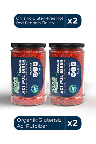 Ekoloji Market Organik Acı Pulbiber 80 Gr x2 Adet
