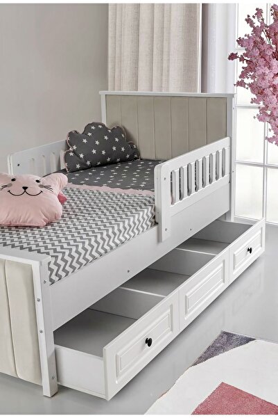 Öğünç Bebe Mobilya Rio Karyola Yavru Yatak Bölmeli (SADECE MOBİLYA)