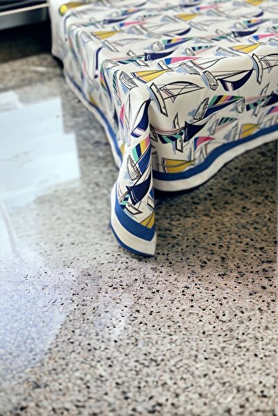 KEDİ مفرش طاولة مربع مقاوم للبقع مقاس 140*140