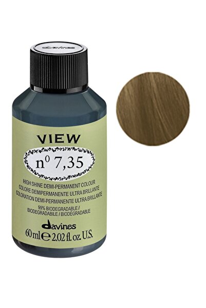 Davines View Yarı Kalıcı Saç Boyası 60 ml - 7,35 Kumral Altın Maun 8004608260...