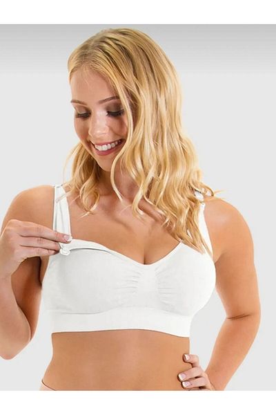 freemen White Breastfeeding Women's Bustier