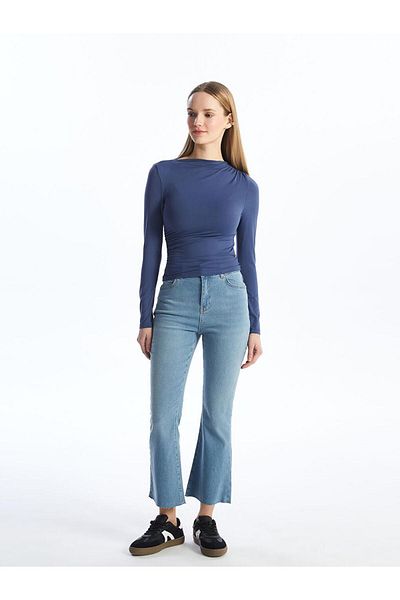 LC Waikiki Rodeo Mars Flare - Medium Indigo Women's Jean Trousers