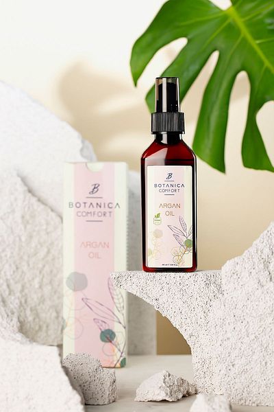 BOTANICA COMFORT زيت أرغان كير 100 مل - خاص للشعر الناعم والمتقصف8682009368019