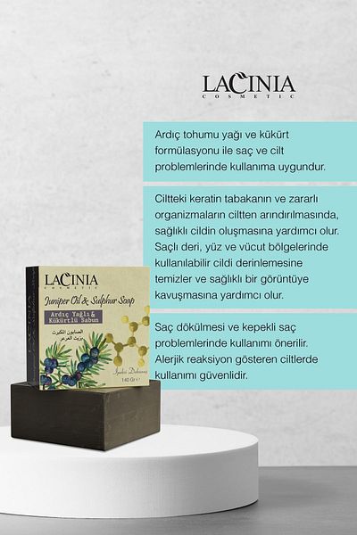 Lacinia 140gr Juniper Oil and Sulfur Soap Set