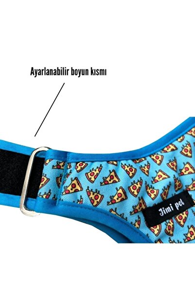 Jimi pet Air-mesh Tasma Seti Pizza Model