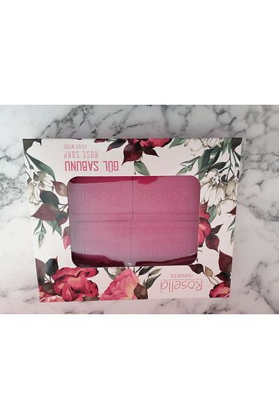 ROSELLA Handmade 4-Piece Natural Rose Petal Soap – 320 gr