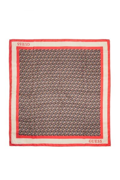 Guess , Silvana, Textile Scarf, Red, 90 x 90, For Women