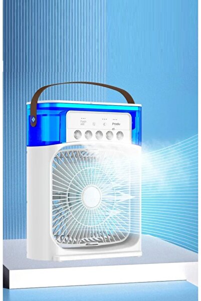 MJ TOYS Taşınabilir Ev Ofis Oda Hava Nemlendirici Soğutucu Masaüstü Fan Beyaz Vantilatör