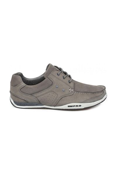 Greyder 00102 Model Gray Nubuck Leather Men's Casual Shoes