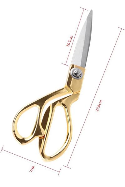 Coco Life Large Size Steel Colored Professional Jeans Leather Tailor Scissors