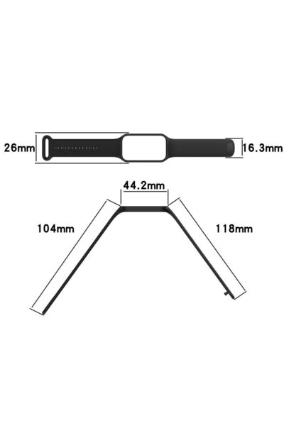 CONOCER Xiaomi Redmi Band 2 Compatible High Quality Silicone Cord Strap