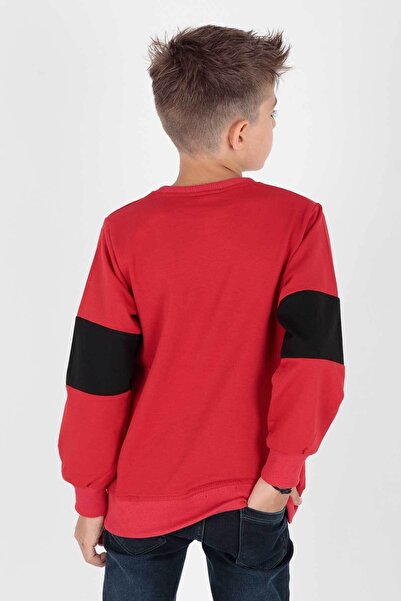 AHENGİM Boy's Origami Printed Sweatshirt - Ak15160