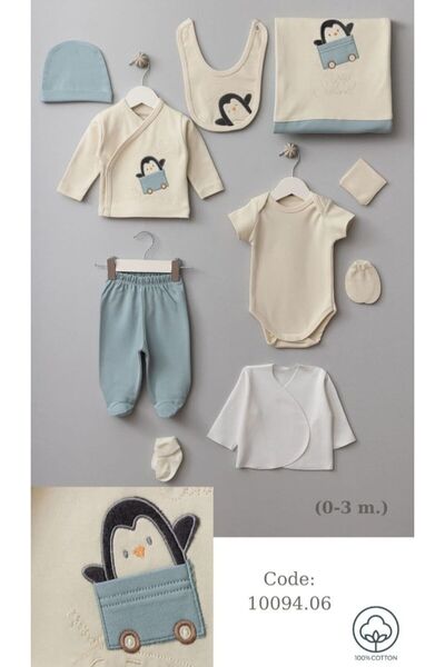 Bebitof Bebek 10 parça hastane çıkış seti