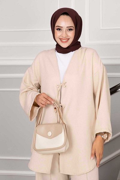 EBRUTESETTÜR Hijab Double Set - Lace Detailed
