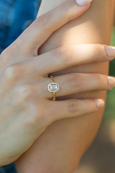 ÇGK KUYUMCULUK Sonsuzluk Baget Altın Yüzük