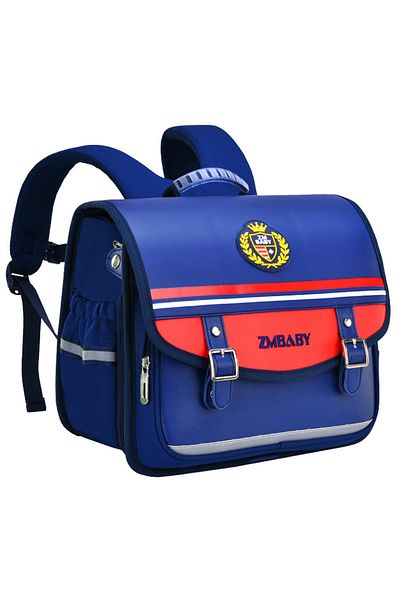 Go Veform Geantă ortopedică bleumarin - Husă din piele, cu logo, tip folder, Osç762