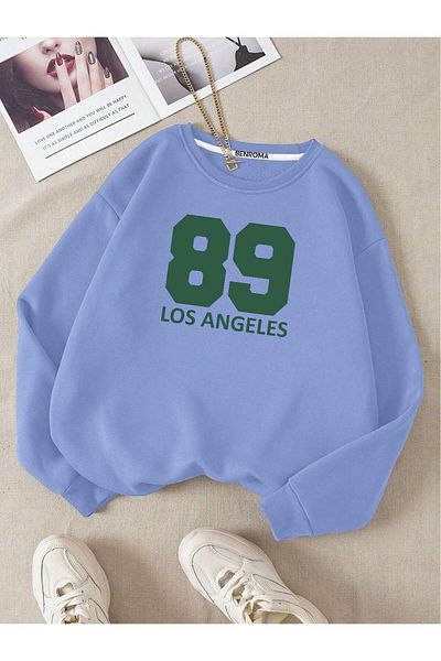 BENROMA 89 Φούτερ Unisex Oversize με στάμπα - Crew Neck