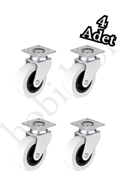 HOBİDABİ Bilyalı Tablalı Mobilya Tekeri 50*20 4'lü Set Vida Dahil No:321 140 Kg
