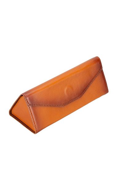 PLM Smart Glass Leather Glasses Case Rst2ef Tan