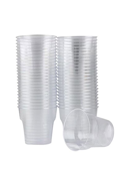 Cyberderm Şeffaf Ekstra Sert Plastik Kristal Bardak 200 Adet 180 Cc