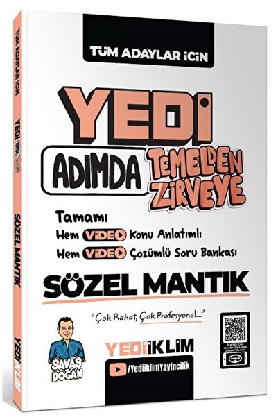 Yediiklim Yayınları Yediiklim KPSS DGS ALES YKS Yedi Adımda Sözel Mantık Konu...