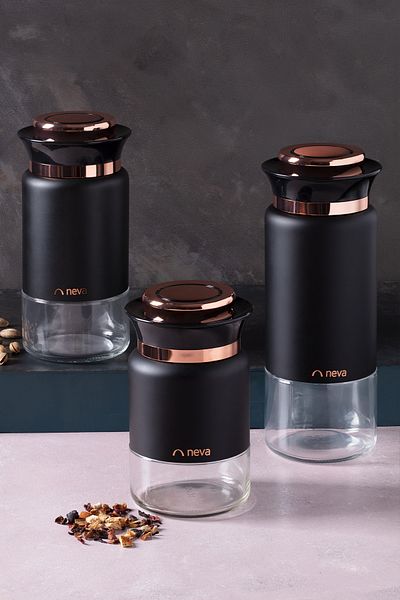 Neva N2616 Sweet Premium Dark 3-Piece Jar Set