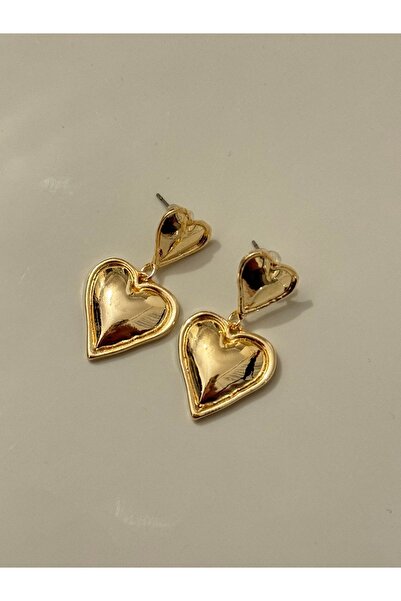 Lavian Accessories Gold Love Link Küpe