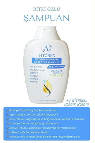 Fitorex Saç Dökülmesine Karşı Doğal Ve Bitkisel Çözüm:paraben, Sls, Sles, Tuz Içermeyen, Parfümsüz Şampuan