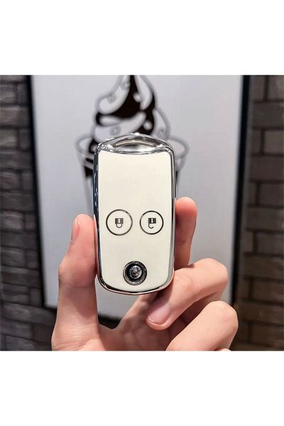 emii auto spare parts for Honda Civic Accord Jazz CRV HRV CRZ Key Case White/Grey 2-Key