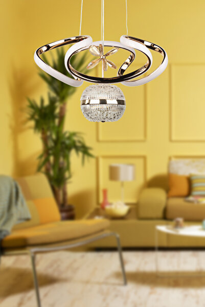 Begüsa Dron 35.Lik Ledli Avize Gold Kaplama