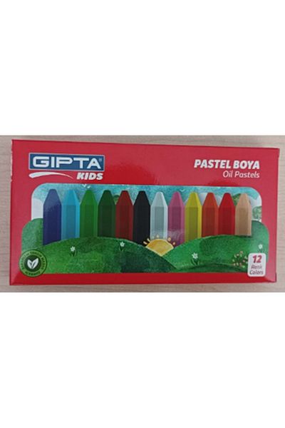 Gıpta Pastel Paint - 12 Colors - Cardboard Box