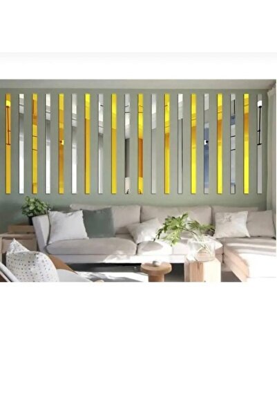 EKOSEHOME 1.8x100 Cm Gold Ayna Pleksi (12 ADET) Yapışkanlı