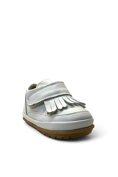 Tuğba Ortopedi 828ModelOrthopedic Baby Girl White First Step Shoes - 100% Genuine Leather
