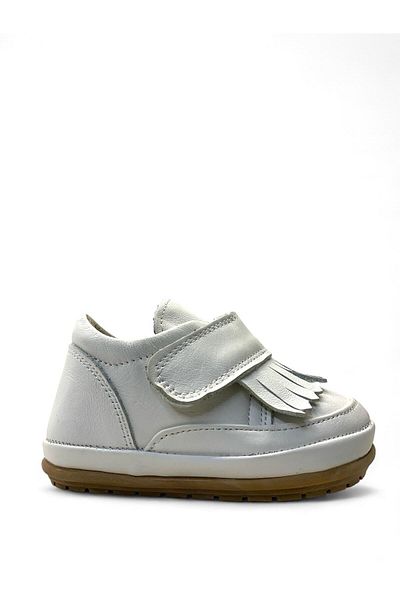 Tuğba Ortopedi 828ModelOrthopedic Baby Girl White First Step Shoes - 100% Genuine Leather