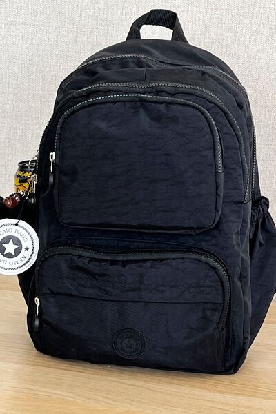 FCSTORE Gym Bag Black Backpack Medium Unisex Laptop Bag Travel Bag Waterproof