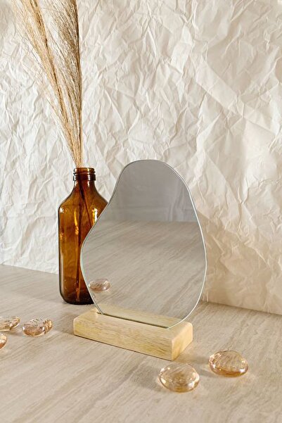 fatrema Makyaj Aynası Masaüstü Ayna Ahşap, Çerçevesiz, Stand, Dekoratif 25 x2...